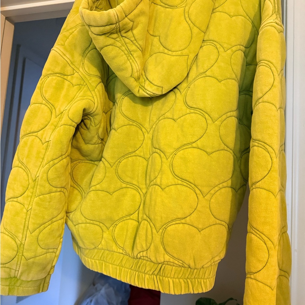 BDG Green Heart Pattern Hoodie